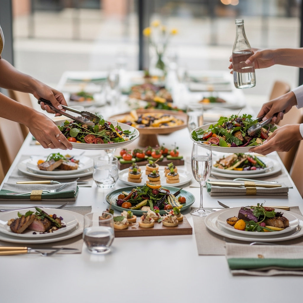 Foody catering and private dining event setup in New York
